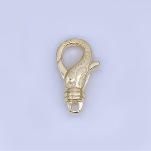 24k gold filled lobster clasp connector